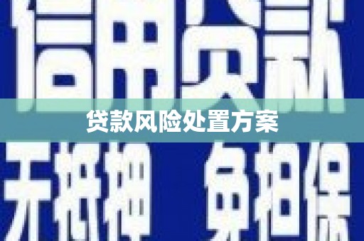 科尔沁左翼中旗贷款风险处置方案